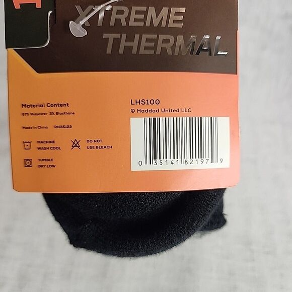 Tru Fit Thermal Heated Socks Ladies Black Sock Size 9-11  Shoe Size 5-10 New - Picture 7 of 10
